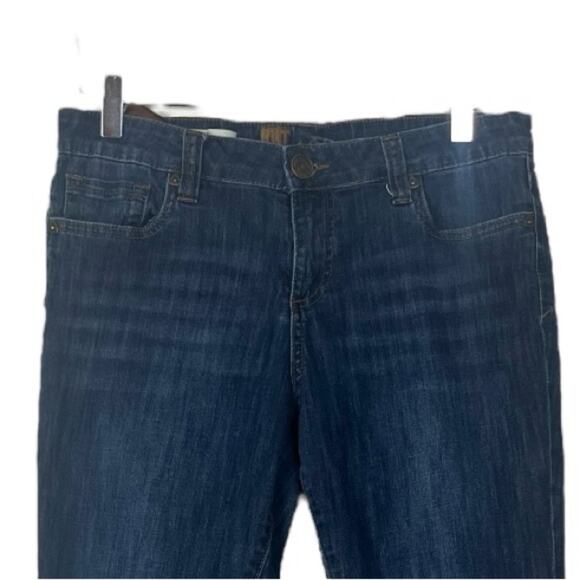 Kut from the Kloth Jeans Bardot Skinny Mid Rise Crop Sark Wash Women’s Size 8 - Picture 3 of 8